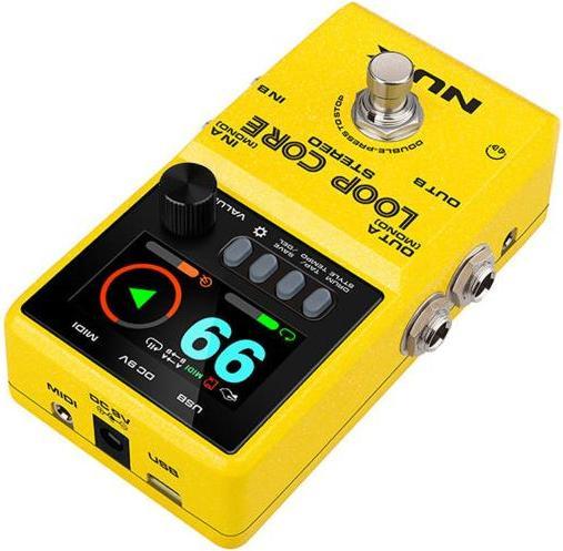 Produktbild NUX Loop Core Stereo Effektgerät Looper-Pedal mit Instrumentenkabel (Gitarre, Bass)