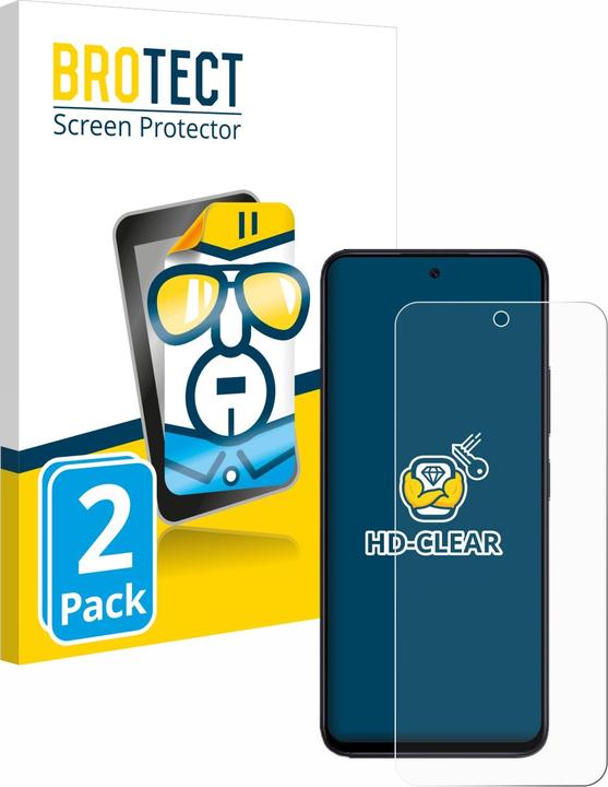 Produktbild BROTECT Schutzfolie Displayschutz Klar (2 Stück, Xiaomi Redmi 12)