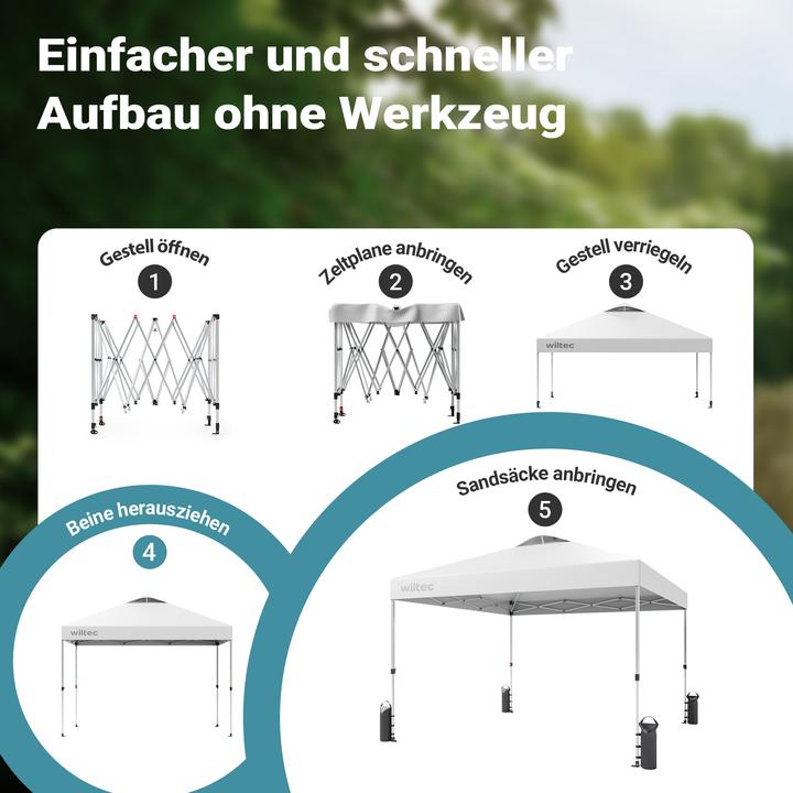 Actual product image Wiltec Pop up (300 cm, 300 cm)