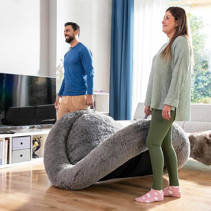 Image du produit InnovaGoods Lit pour chien humain | Human Dog Bed XXL Grey (Chien)