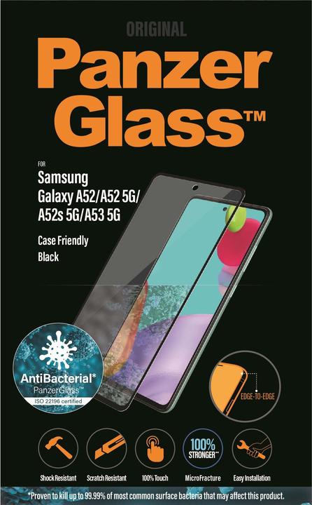 Produktbild PanzerGlass Edge to Edge (1 Stück, Samsung Galaxy A52 5G, Samsung Galaxy A52)