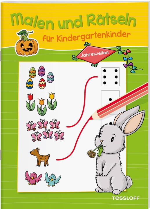 Produktbild Tessloff Malen und Rätseln für Kindergartenkinder. Jahreszeiten. Suchen, Zählen, Zuordnen, Verbinden für