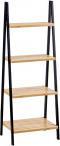Berilo ladder rack 4 shelves bamboo black