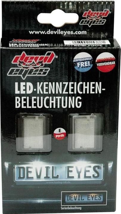 Actual product image Devil Eyes LED license plate lightinguniversal