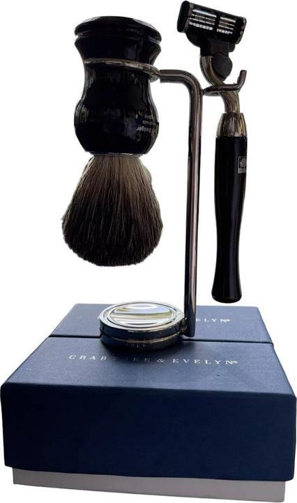 Ardell Crabtree & Evelyn Shaving Razor Set With 5 Blades And Face Shaving Brush (Artificial eyelashes)