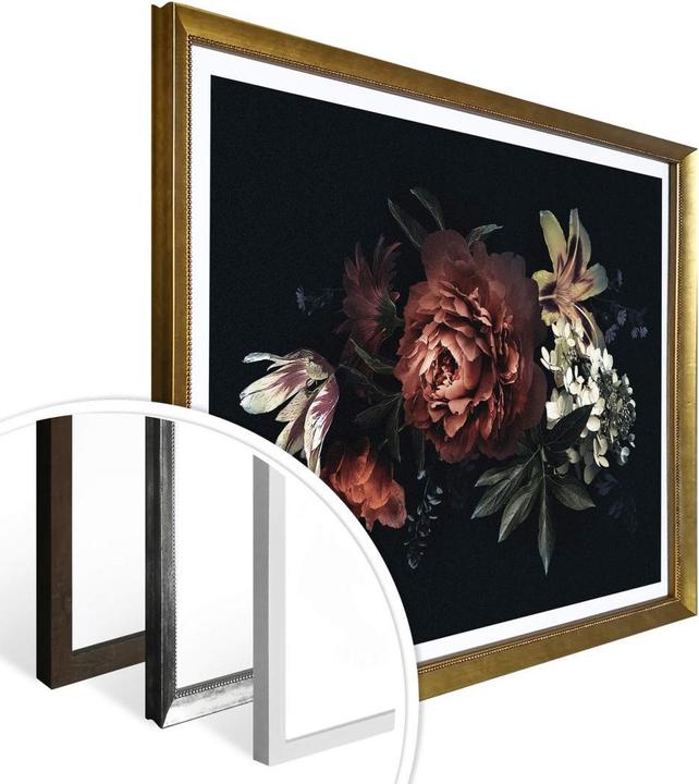 Produktbild Trenddeko Blumenbouquet Rot (120 x 100 cm)