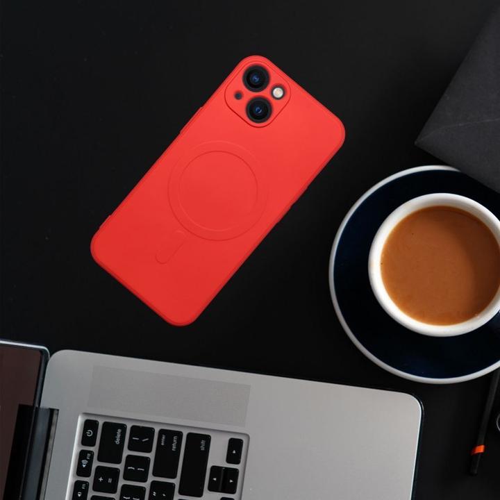 Immagine prodotto OEM Back panel cover SILICONE MAG COVER case compatible with MagSafe for SAMSUNG S25 Plus red