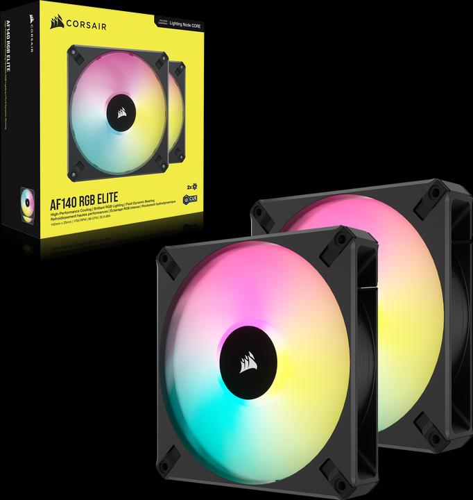 Actual product image Corsair AF140 RGB Elite (140 mm, 2 x)
