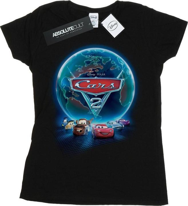Disney Cars Globe Movie Poster TShirt (S)