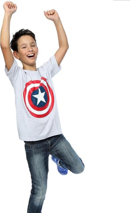 Immagine prodotto Captain America Maglietta Scudo Effetto Invecchiato Ragazzi (152, 158)