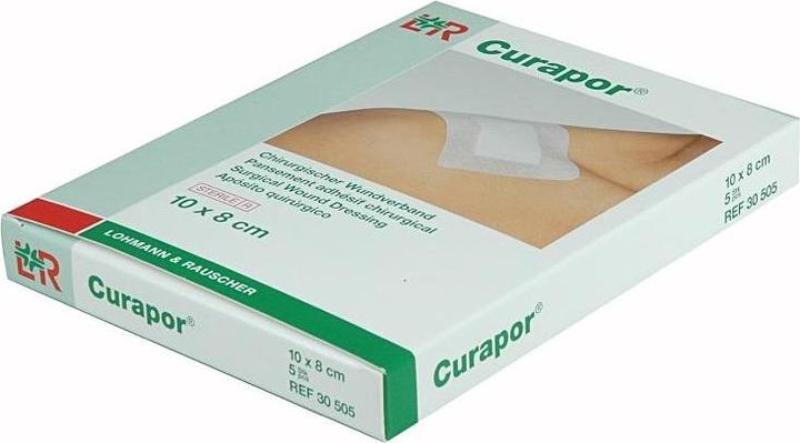 Actual product image Curapor Surgical wound dressing 10x8cm sterile (5 x)