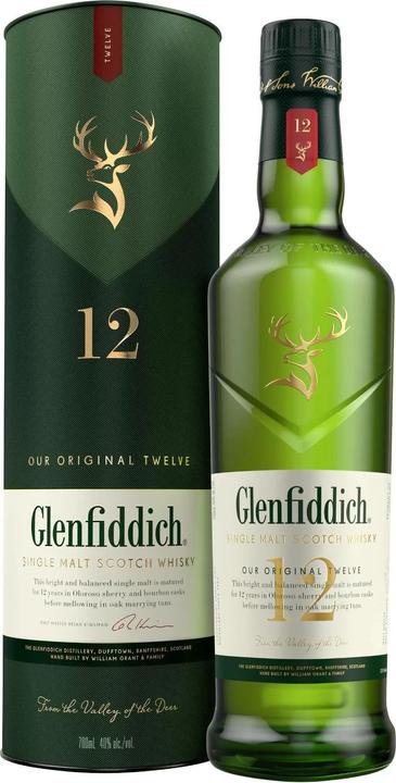 Glenfiddich 12 Years (Single Malt, Scotch Whisky, 1 x 70 cl)
