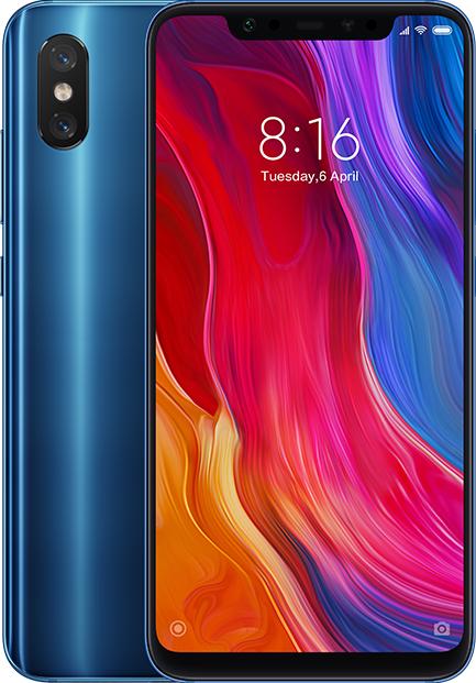 Actual product image Xiaomi Mi 8 (128 GB, Blue, 6.21", Dual SIM, 12 Mpx, 4G)