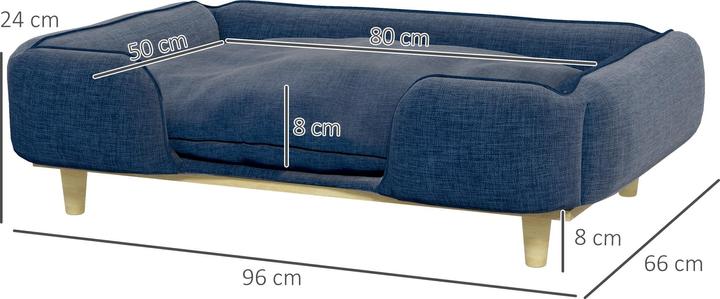 Produktbild PawHut Hundesofa mit abnehmbarem Bezug (Hund)