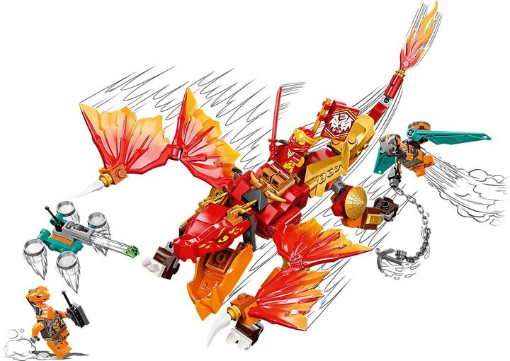 Actual product image LEGO Kai's Fire Dragon EVO (71762, LEGO Ninjago)