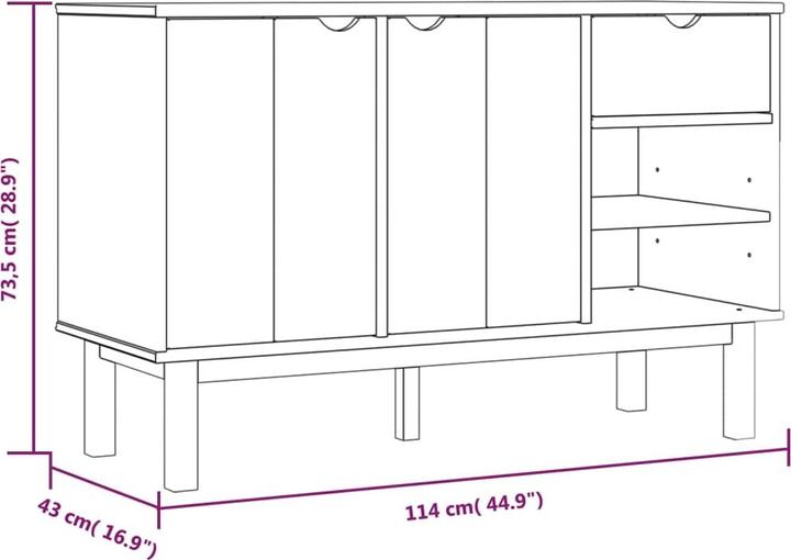 Image du produit VidaXL Galaba (114 x 43 x 73.5 cm)