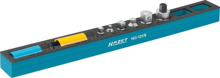 HAZET Steckschlüssel Satz 163-131/8 ∙ Vierkant6,3 mm (1/4 Zoll), Vierkant10 mm (3/8 Zoll), Vierkant…