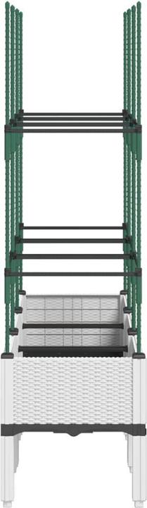 Produktbild VidaXL Pflanzkübel mit Rankgitter PP