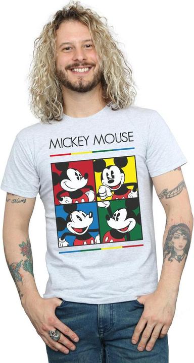 Immagine prodotto Disney Mickey Mouse Square Colour Maglietta Uomo (S)