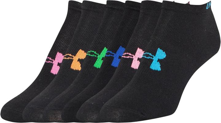 Under Armour Solid No Show er-ung (confezione da 6, M)