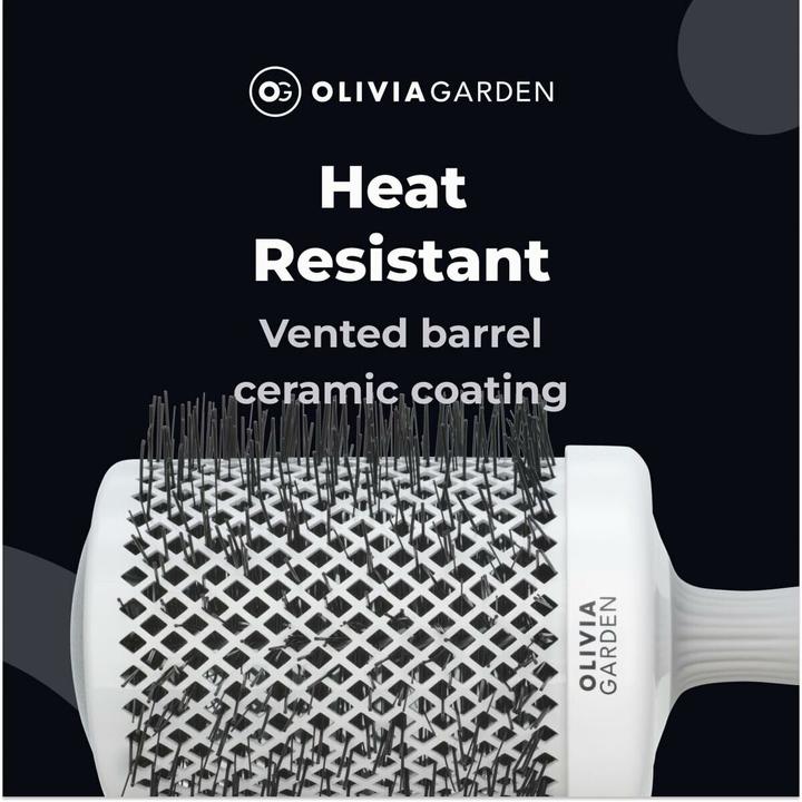Actual product image Olivia Garden Expert Blowout Shine White&Grey 80 mm