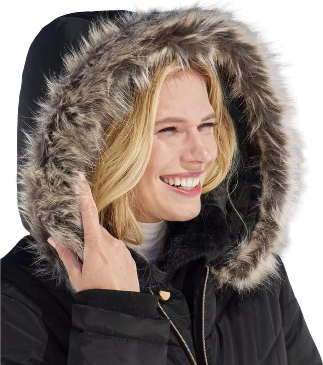 Immagine prodotto Atlas For Women Donna/Ladies Giacca imbottita con cappuccio in pelliccia sintetica idrorepellente (50, 52)
