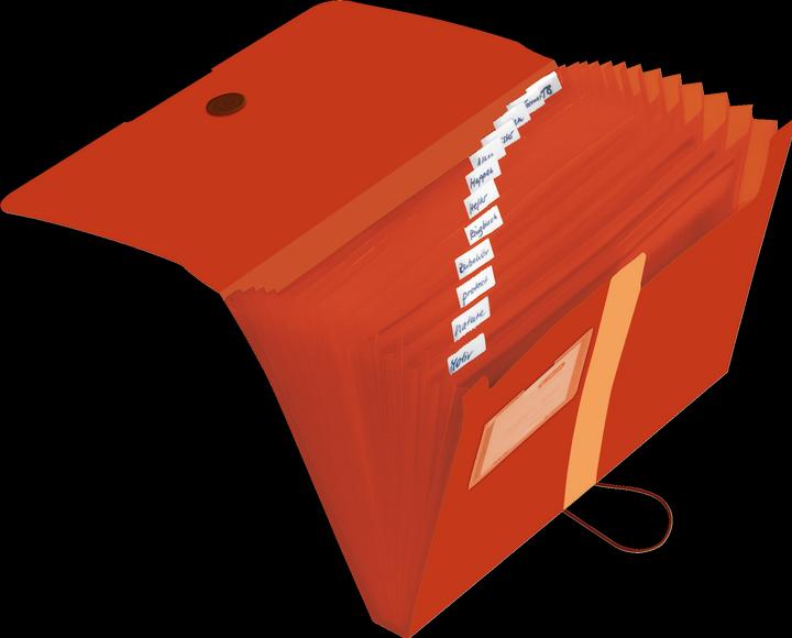 Actual product image Herlitz 11411279 Polypropylene (PP) Orange File Cover (A4, 1 x)