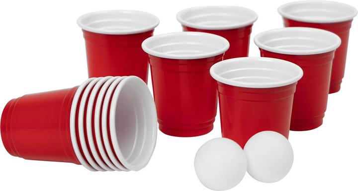 Casativo Bier Pong Spiel, 12 tlg., 10 Shot Gläser, 2 Bälle