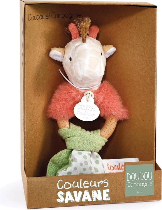 Image du produit Doudou et Compagnie Hochet girafe 15cm
