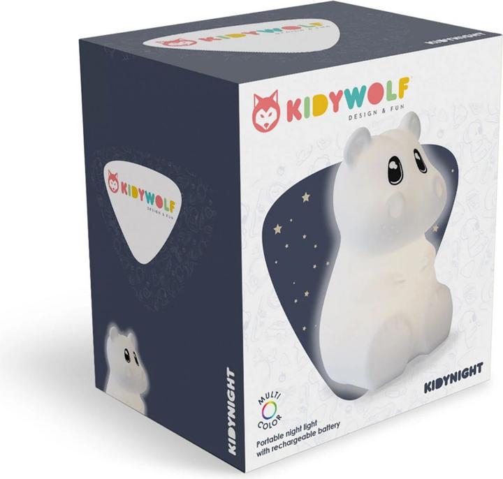 Produktbild Kidywolf Nachtlicht mit Farbwechsel Nilpferd 15cm