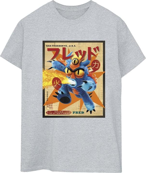 Disney Big Hero 6 Baymax Fred Newspaper TShirt (S)
