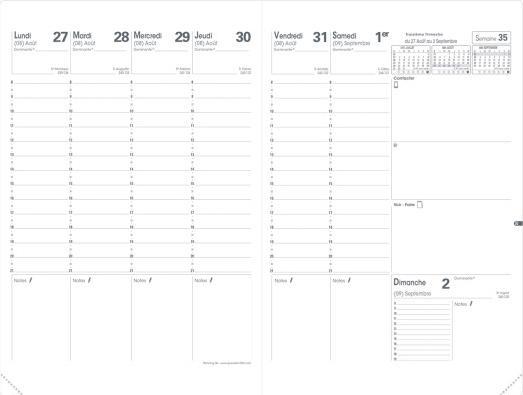 Image du produit Quo Vadis Agenda "Planning SD" 2022/2023, Club, bronze (18 x 24 cm, Français)