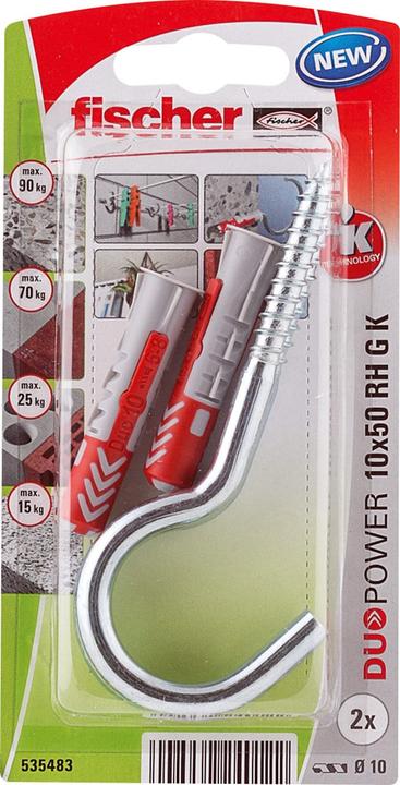 Fischer SB Nylondübel Duopower mit Rundhaken (2 Stk.)