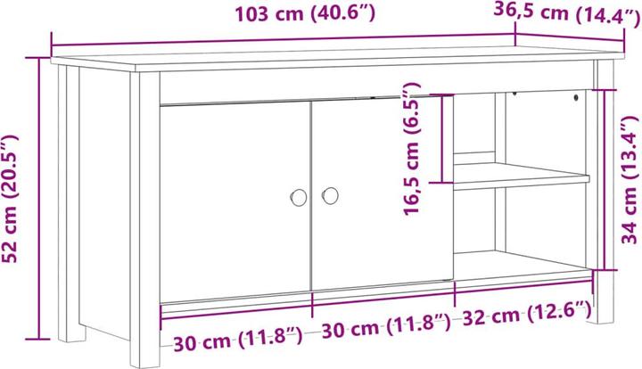 Immagine prodotto VidaXL Jacqueline (103 x 36,5 x 52 cm)