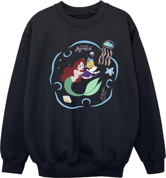 Disney The Little Mermaid Reading A Book Sweatshirt Mädchen