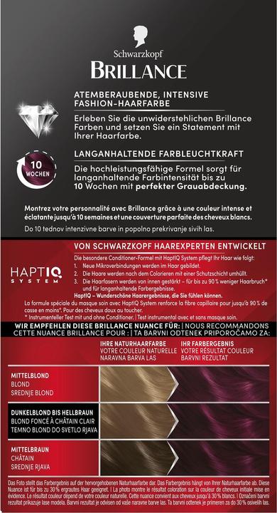 Produktbild Schwarzkopf Brillance Intensiv-Color-Creme (859 Violette Wildseide)