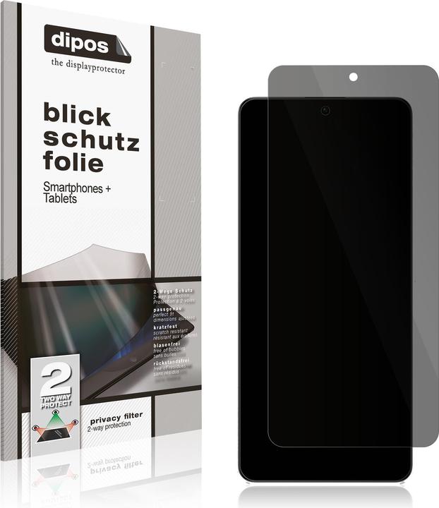 Produktbild Dipos Blickschutzfolie 2-Way Anti-Shock (1 Stück, Xiaomi Poco X6)