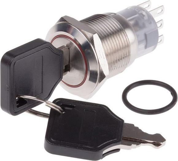 Produktbild Rs Pro Switch Key Lock 3 position maintain 19mm