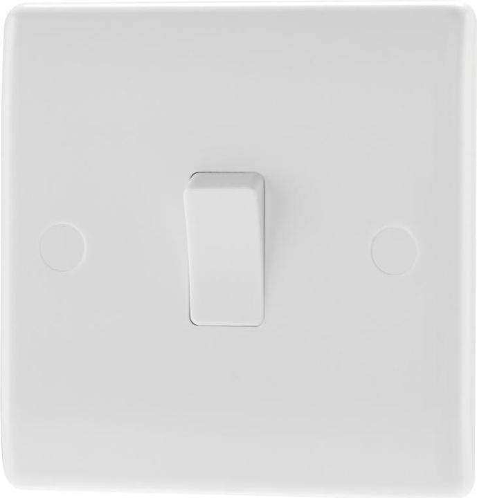 Actual product image Nexus 1 Gang 1 Way Round Edge Switch