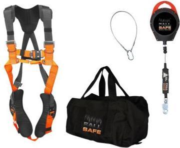 Produktbild Otto Schachner FallSafe BASIC 4 - 10m - Faldsikringssaet m/H sele & faldstoptalje & 1m slynge m/krog (Höhensicherungsset)