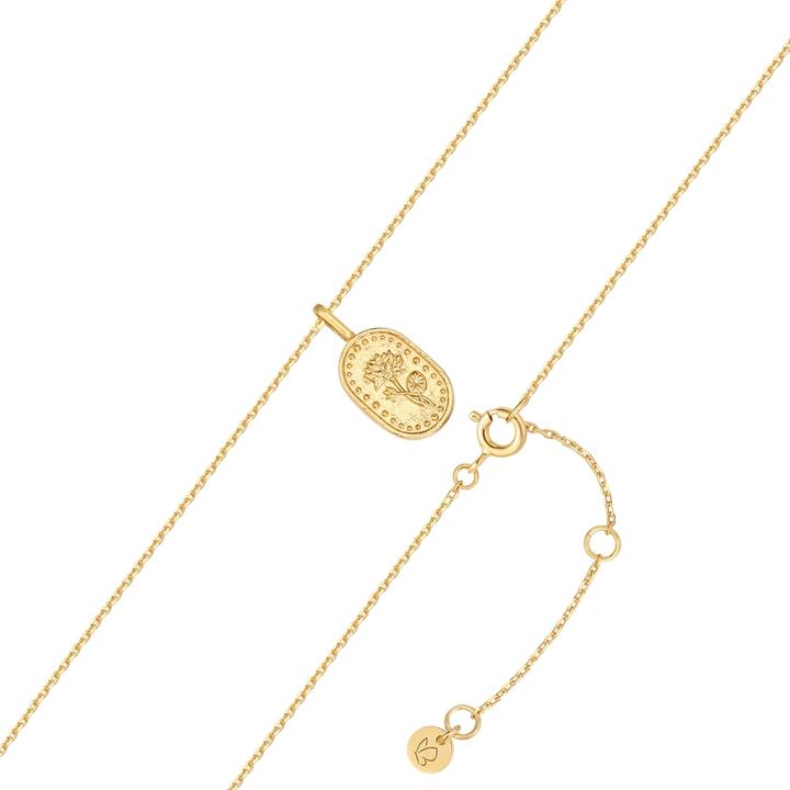 Immagine prodotto Glanzstücke München Collana da donna fiore di nascita July Lotus - 37210 (Argento, 40 - 45 cm)