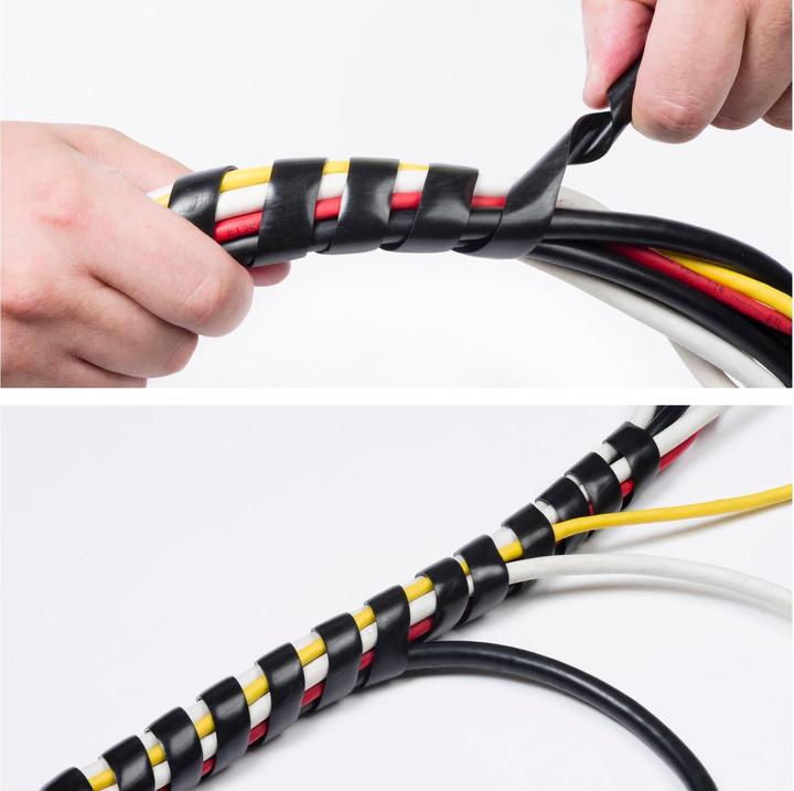 Actual product image Steffen Cable conduit D-Line Tidy 10-40 x 10-40 mm, 2.5 m, black (Cable conduit, 250 cm)
