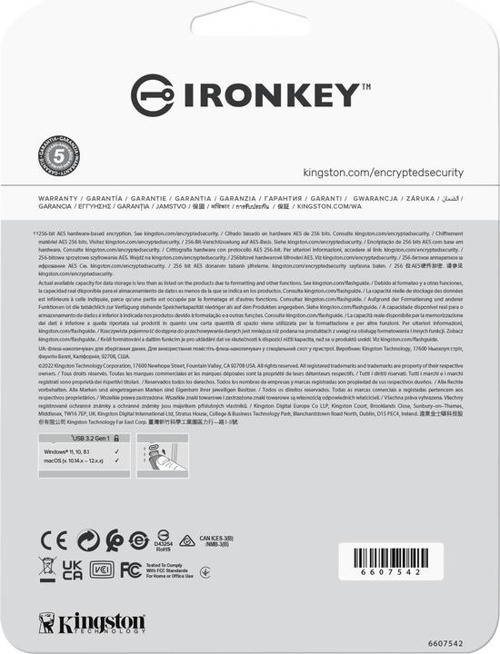 Produktbild Kingston IronKey Vault Privacy 50 (256 GB, USB-A)