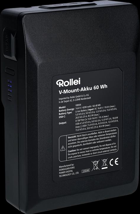 Produktbild Rollei V-Mount Akku 180 Wh (Kamera Akku)