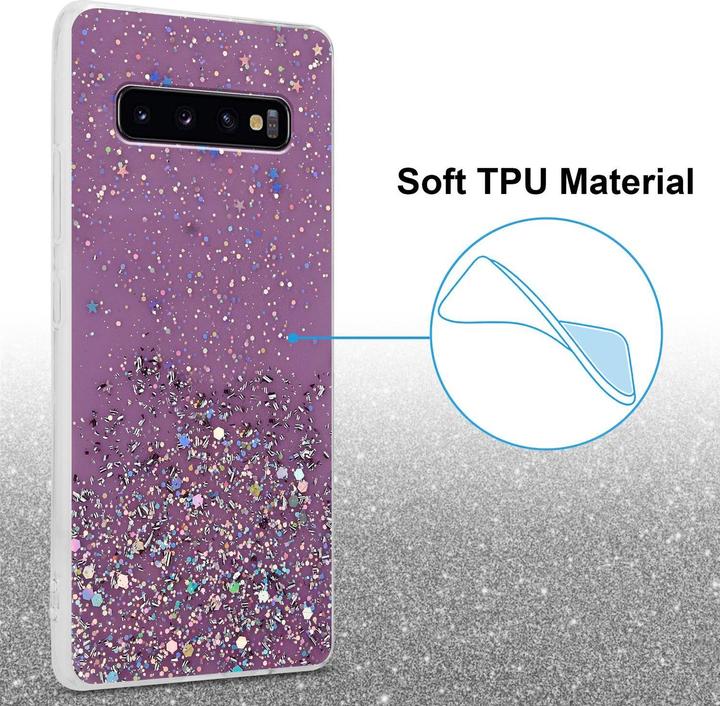 Image du produit Cadorabo Couverture TPU paillettes scintillantes (Samsung Galaxy S10+)
