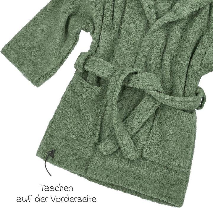 Actual product image Meyco Bathrobe mt 86/92 basic towelling forest green (86, 92)