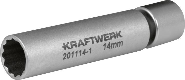 Kraftwerk Spark plug socket with gel. (14 mm)