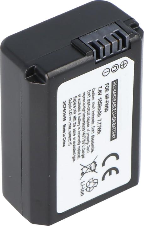Image du produit AccuCell Batterie compatible avec Sony NP-FW50 Batterie NEX-3, Sony NEX-5, Alpha 55 (Batterie de l'appareil photo)