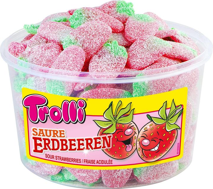 Actual product image Trolli Gummy candies Sour strawberries 1.2 kg (1 pcs., 1200 g)