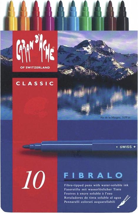 Immagine prodotto Caran d'Ache Fibralo Metallschachtel (Multicolore, 10 x)